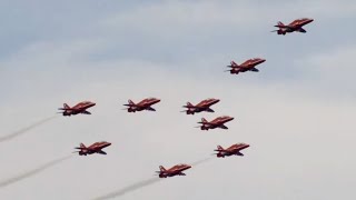 2019 Atlantic City Airshow  RAF Red Arrows [upl. by Seni]