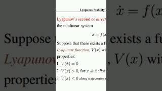 Lyapunov Stability Analysis Lyapunov stability NonlinearControl [upl. by Enilamme]