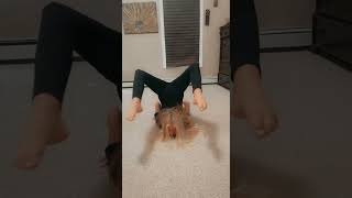 Gymnastics back flexibility feet over head [upl. by Knobloch]