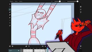 Animating Twisted Freddy and Talking about Stuff [upl. by Birchard404]