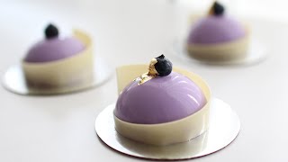 How to make Blueberry Mousse Cake 블루베리 무스 레시피  Sunday Baking [upl. by Clymer310]