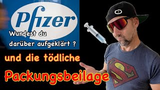 PFIZER  Der Tod in der Packungsbeilage ☠️ Wurdest du darüber aufgeklärt 💁🏻‍♂️ [upl. by Grimbly]