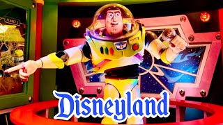 Buzz Lightyear Astro Blasters Full Ride  Disneyland Park November 2024  4K POV [upl. by Ahtelra]