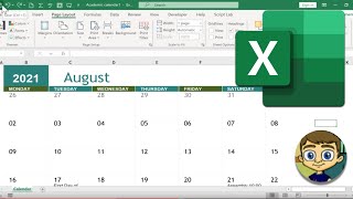 Creating a Calendar in Excel [upl. by Ycnaffit]