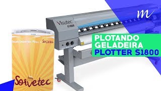 Multivisi  Plotter S1800  Plotando Geladeira [upl. by Yelnik]