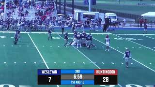 Highlights Huntingdon College vs NC Wesleyan  2024 North Carolina Wesleyan Football [upl. by Klemens]