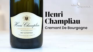 Henri Champliau Cremant De Bourgogne Brut Authentique NV  Wine Expressed [upl. by Elonore]