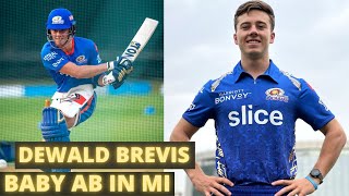 Dewald Brevis  Mumbai Indians Player  Baby AB  Batting  Bowling [upl. by Chretien]