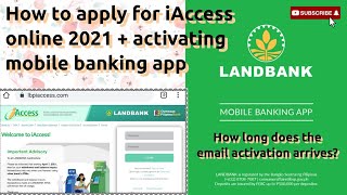 How to apply for iAccess online 2021 activating mobile banking app  No activation code Link below [upl. by Oicor]