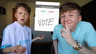 YANNY or LAUREL PRANK on Little Brother [upl. by Novyart]