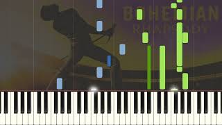 Bohemian Rhapsody  Piano Ballad  Piano Tutorial Intermediate [upl. by Esinned]