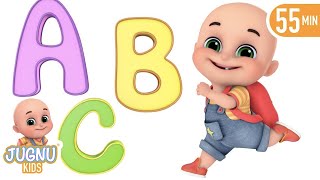 The Phonics Song with two letter words  A for apple  Learn English with abc alphabet by Jugnu Kids [upl. by Adnirol784]