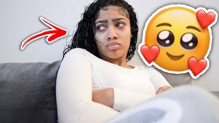 IGNORING HER FOR 24 HOURS PRANK 🥺😍💕 VERY EMOTIONAL ImHundro [upl. by Darwin]