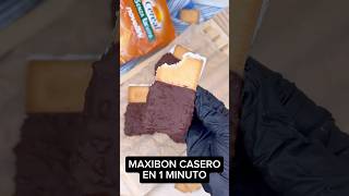 MAXIBON CASERO en 1 MINUTO shorts recetas [upl. by Ube]