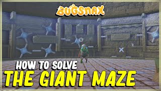 HOW TO SOLVE THE GIANT MAZE  PAST TENSE PART 4  BUGSNAX LAND OF BIGSNAX  QUEST COMPLETED [upl. by Nylinnej]