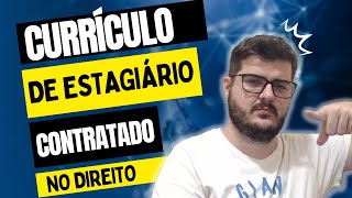 COMO FAZER UM CURRÃCULO PERFEITO PARA ESTÃGIO EM DIREITO  2023 [upl. by Savill]