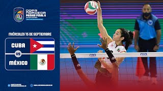 Cuba vs Mexico Copa Norceca Panam Final 6 15921 [upl. by Ingrim]