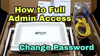 HOW TO FULL ADMIN ACCESS PLDT HOME FIBR AND CHANGE WIFI PASSWORD  2021 TUTORIAL [upl. by Aran277]