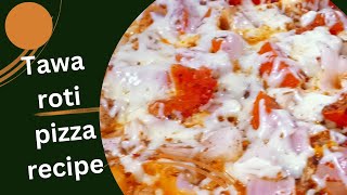 Roti Pizza Recipe  home made Roti pizza Recipeरोटी पिझ्झा रेसिपी मराठी  Home foodMarathi [upl. by Holcman800]