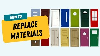 Replace Materials  RoomSketcher App [upl. by Alded54]