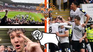 BLACKPOOL 02 DERBY COUNTY vlog  HUGE SUPPORT AND A HUGE WIN [upl. by Annoet]