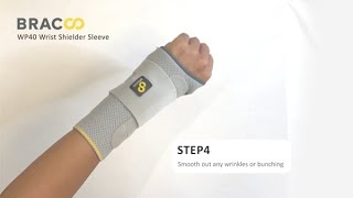 How to wearBRACOO WP40 Wrist Shielder Sleeve [upl. by Alehcim]