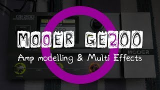 Mooer GE200  Гитарный Процессор [upl. by Ahsasal324]