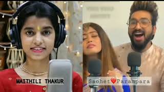 Aigiri Nandini  Sachet Parampara Vs Maithili Thakur ❤️  Slow Vs fast version [upl. by Austine]