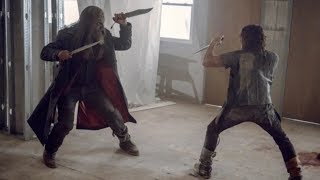 Daryl vs Beta  Fight Scene  THE WALKING DEAD 9x13 HD [upl. by Hsakaa]