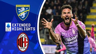 Frosinone vs AC Milan  Extended Highlights  Serie A  CBS Sports Golazo [upl. by Evante]