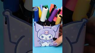 How to make DIY markers holder 🤩 kuromi sanrio DIY HolidaysWithYoutube [upl. by Yasnil]