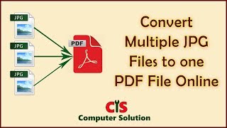 How to convert Multiple jpg files to one PDF file  Combine PDF file [upl. by Annairam]