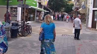 Walking on Ledras Street in Old Nicosia Cyprus Oct 14 2014 [upl. by Lirrad395]