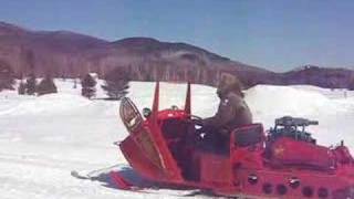 New England Antique Snowmobile Club on Mt Washington [upl. by Cattier590]