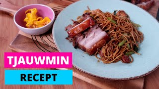 TJAUWMIN RECEPT  Surinaams Chinees Bami recept  AIDA SMORE [upl. by Aylmer]