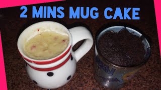 🍮🍰2 min Mug Cake ।chocolate vanilla mug cake।how to make eggless cake। Madhus magic Creations [upl. by Eelorac]