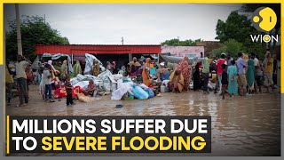 Severe floods hit civil wartorn Sudan displacing over 12 million people  WION [upl. by Rucker]