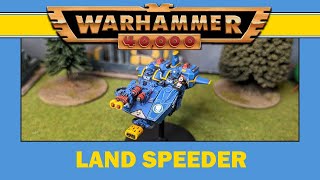 Metal Space Marine Land Speeder Restoration Warhammer 40k [upl. by Slade]