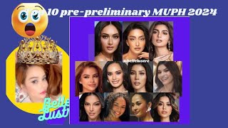 Top 10 prepreliminary MUPH 2024 [upl. by Darci821]