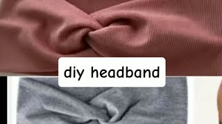 Easy sewing project twist knot headband diytutorial sewing [upl. by Thier]