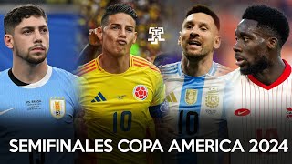 COLOMBIA VS URUGUAY  ARGENTINA VS CANADA  PREDICCION SEMIFINALES COPA AMERICA 2024 [upl. by Acirre307]