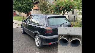 Straight pipe Golf 3 19 TDI AFN Driving [upl. by Eisteb315]