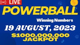 Powerball Lottery Results amp Winning Numbers  Today Live Drawings Aug 19 2023  Jackpot Odds [upl. by Davey]