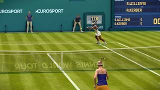 Tennis World Tour 104 UPDATE  Angelique Kerber vs Serena Williams  Gameplay [upl. by Africah130]