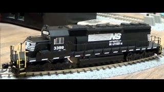 N Scale InterMountain SD40 2 Review [upl. by Ejrog366]