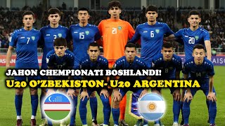 U20 JAHON CHEMPIONATI QURASI TASHLANDI OZBEKISTONARGENTINA BILAN OYNAYDI [upl. by Cimah533]