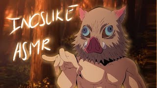 Inosuke tends to your wounds  DEMON SLAYER ASMR INOSUKE X LISTENER [upl. by Ettenan266]