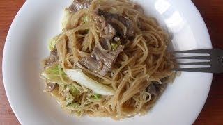 como se hace chow mein 牛肉炒面 [upl. by Dahlstrom]