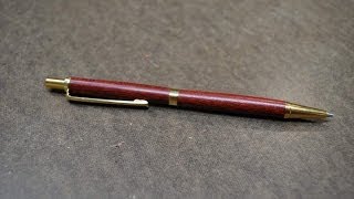 How to Turn a SlimLine Pencil on a Lathe woodloggercom [upl. by Hermione]