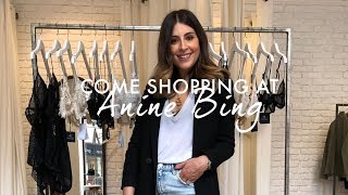 COME SHOPPING WITH ME AT ANINE BING  TRY ON 7 OUTFITS  WE ARE TWINSET [upl. by Burris421]